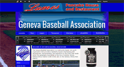 Desktop Screenshot of genevabaseball.com