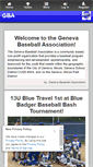 Mobile Screenshot of genevabaseball.com